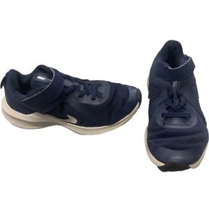 NIKE DOWNSHIFTER NAVY BLUE KIDS VELCRO SNEAKERS SIZE 1.5Y-NICE!